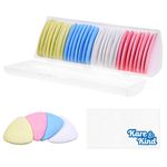 Kare & Kind 30x Tailor's Chalk - Sewing Notions and Accessories - Triangular Fabric Markers for Crafting, Sewing, Quilting - Comes with A Plastic Storage Box - 4 Colors Available