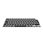 kwmobile Keyboard Cover Compatible with Apple Macbook Air 13.6 M3 2024 A3113 - QWERTY (Spain) Layout Keyboard Cover Silicone Skin - Black
