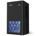 ToLife Dehumidifiers for Home 95 OZ Water Tank, 1000 sq.ft Dehumidifier for Basement Bedroom Bathroom with Auto Shut Off 7 Colors LED Light,Black