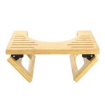 AmazerBath Bamboo Squatting Toilet Stool Collapsible Toilet Potty Stool for Bathroom, Men, Women