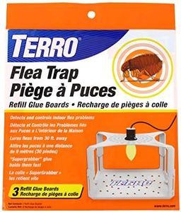 TERRO T231 Flea Trap Refills - Replacement Flea Trap Glue Boards - 3 Pack,White