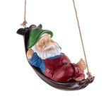 Gnomes Yard Decorations Outdoor Cute Resin Hammock Gnome Hanging Statues Garden Decor Backyard Art