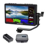 FEELWORLD F5 Pro V4 6 Inch Touch Screen DSLR Camera Field Monitor with 3D LUT F970 External Kit Install IPS FHD 1920x1080 4K HDMI Input Output 5V Type-c Input Include Battery