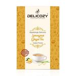 Delicozy Lemon Grass Ginger Tea, Instant Premix, Authentic Lemon Grass and Ginger Tea for both Manual and Vending Machines, Refreshing Lemon Grass Ginger Flavor, Instant Tea Mix, 1Kg