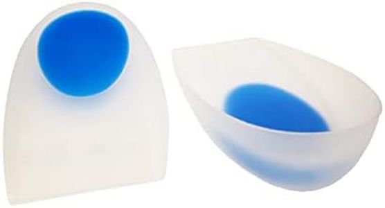 NatraCure Silicone Gel Heel Cup Cushions Size: S/M (1 Pair) - Shoe Insert Pad for Shock Absorption, Heel Spurs & Pain Relief