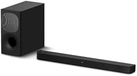 Sony HT-S400 2.1ch Soundbar with Powerful Wireless subwoofer, S-Force PRO Front Surround Sound, and Dolby Digital, Black