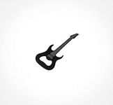 Black Electric Guitar Bottle Opener - Quality Steel Bottle Opener - Great Gift for Musicians