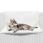 FurDreams Cat Radiator Bed – Hammock Style Hanging Pet Bed | Heated Calming Fluffy Cradle for Small Animal | Durable Steel Frame for Indoor Wall Radiator | Anxiety Relief & Comfort | Machine Washable