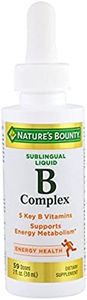 Nature's Bounty Vitamin B Complex Sublingual Liquid 2 oz