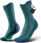 BRISIRA Coolmax Soccer Grip Socks Mens Non Slip Grip Pads Cushion Bamboo Viscose Football Baseball Sport Sock