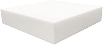 Foamy Foam High Density 4 inch Thick, 24 inch Wide, 24 inch Long Upholstery Foam, Cushion Replacement