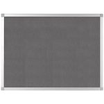 Q-Connect Aluminium Frame Felt Noticeboard with Fixing Kit 1200x900mm Grey