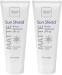 Obagi Sunscreen Sun Shield Matte Broad Spectrum SPF 50 Sunscreen, combines UVB absorption and UVA protection, 3 oz, Pack of 2