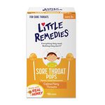 Little Remedies Sore Throat Pops with Real Honey for Kids 3+ | Soothing Pops that Calms Fiery Throats