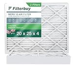 Filterbuy 20x25x4 Air Filter MERV 1