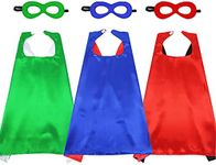 D.Q.Z Kids Superhero Capes and Masks Costume for Girls Boys Dress Up Party Favor,3 Pack