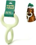 Earth Rated Tug of War Dog Toy, Interactive Pull Toy for Adult and Puppy Dogs, Ergonomic Grip, Natural Rubber, Large, Green