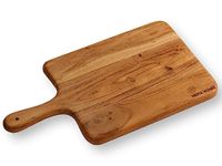 Vesta Homes Wooden Chopping Board/Cutting Board/Serving Board, Platter for Vegetables, Fruits & Cheese | Natural Acacia Wood | 42 x 23 x 1.5 cm | Handcrafted in India