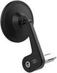 Motorcycle Bar End Mirror. Street Right. OX536, Schwarz