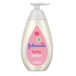 Johnson's Baby Lotion (1 x 500 ml) Nourishing and Mild Baby Body Lotion for Delicate Skin with Coconut Oil for 24h Moisture Protection, Hypoallergenic Baby Lotion