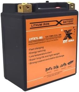 XYT WORLD Lithium Battery LYTX7L-BS 12V 300cca Motorcycle ATV Quad Dirt/Pit Bike Compatible For YTX7LBS MBTX7U UTX7L-BS