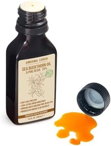 Siberian Sea Buckthorn Oil with Pine Cedar Resin Pure Natural 100% Extra Virgin Cold Pressed 100 ml