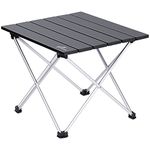 Sportneer Camping Table, Folding Table, Camping Table Foldable Portable Camp Table Lightweight Aluminum Compact Outdoor Side Table for Camping Picnic Hiking Beach BBQ Cooking Dining Cutting, Small