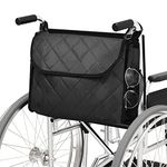 Victop Wheelchair Bag with Pockets, Large Capacity Wheelchair Backpack Bag,Waterproof Storage Bag for Wheelchair, Walker,Rollator, Mobility Scooter Accessories (39X29cm)