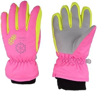 TRIWONDER Kids Gloves for Boys Girls Toddler Winter Ski Snow Mittens Windproof Waterproof Thermal Warm Gloves (S, Rose Red)