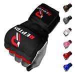 Boxing Hand Wraps Quick 100cm Long Wrist Straps Inner Gloves Boxing for Hand Protection Elasticated, Padded Fist for MMA Martial Arts Combat Gloves for Men Women and Kids (Black, S/M)