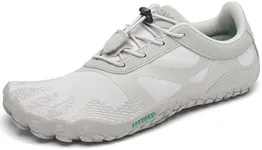 SAGUARO Barefoot Shoes Men Wide Toe Box Minimalist Trail Runner Sneakers Mens Fitness Gym Shoe Vitality III Size US 10 Women/8 Men Leaden Grey