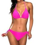Tempt Me Women Hot Pink Two Piece H