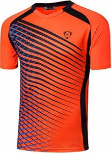 Sportides Big Boy's Active Sport Short Sleeve Breathable Tshirts T-Shirts Tees Tops LBS708 Orange L