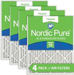 Nordic Pure 24x30x1 (23_1/2 x 29_1/2 x 3/4) Pleated MERV 13 Air Filters 4 Pack