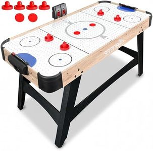 SereneLife 58" Air Hockey Game Table with 2X Stronger Motor, Digital LED Scoreboard, Puck Dispenser & Complete Accessories