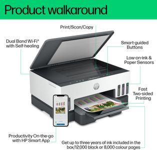 HP Smart Tank 7005 All-in-One Printer – Wireless, High Capacity Ink