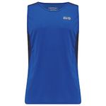 Time To Run Men's Pace Spirit Quick Dry Technical Sleeveless Breathable Training Running/Gym/Exercise/Workout Muscle Tank Vest Singlet Medium New Blue/Charcoal