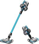 EUREKA NEC222C HyperClean Lightweight Cordless Cleaner, Handheld, Stick Vacuum, Powerful Motor Lithium Battery and LED Headlight, Blue