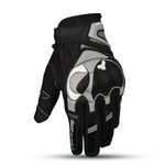 SHIVEXIM Motorcycle Gloves Full Finger Touchscreen Motorbike Gloves Camping Climbing Hiking Cycling Riding Gloves for Women Men (Black), durable microfiber