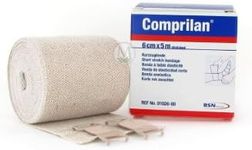 Comprilan Short Stretch Compression Bandage, 6cm x 5m Stretched, Latex Free Bandage