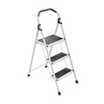 Gorilla Ladders 3-Step Steel Lightweight Step Stool Ladder 225 lbs. Load Capacity Type II Duty Rating