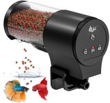 AQQA Automatic Fish Feeder for Aquarium, Auto Fish Food Dispenser with 12H/24H/48H Timer,110ml Large Capacity,Manual/Auto Feeding Modes,Battery Powered Aquarium Food Feeder for Vacation