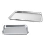 Nordic Ware Natural Aluminum Commercial Baker's Half Sheet and Baker's Quarter Sheet by Nordic Ware