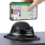 andobil Newest Dashboard Cell Phone Holder Car, Reusable Silicone Car Phone Mount Steady & Non-Slip Desk Phone Stand, 360° Rotatable Car Pad Mat Compatible with iPhone, Samsung, GPS, Car Accessories