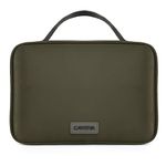 Travel Hanging Toiletry Wash Bag, Carttiya Large Makeup Cosmetic Organizer Bag for Men and Women, Waterproof Shaving Bag for Toiletryies Accessories, Army Green