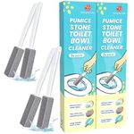 Simple Life Pumice Stone Toilet Bowl Cleaner with Extra Long Handle - Scouring Stick for Limescale, Mildew, and Hard Water Stains on Toilets, Grills, Tiles, Grout, and Pools (4 Count)