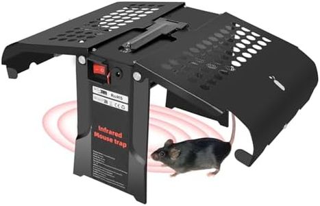 Electronic Mouse Trap Indoor, Humane Reusable Rat Trap for Home Kitchen Garage, Smart Infrared Sensor, USB Rechargeable (1 Pack)