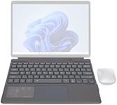 for Surface Pro 8 Pro X Type Cover, Ultra Slim Portable Bluetooth Wireless Keyboard with Touchpad, 7 Color LED Backlit, Rechargeable Battery