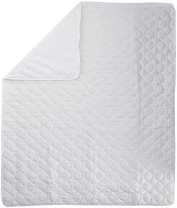 Linenspa 44" x 52" Skid Resistant Waterproof Sheet and Mattress Protector Pad-Highly Absorbent-Machine Washable-Quilted, White