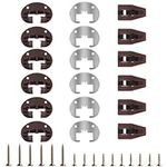 Dresser Drawer Slides Replacement Kit for Kenlin Rite-Trak II Model #168, 6 Set Replacement Drawer Track Slide Kit, Dresser Drawer Replacement Parts, Metal Black Plate, Drawer Stop with Roller